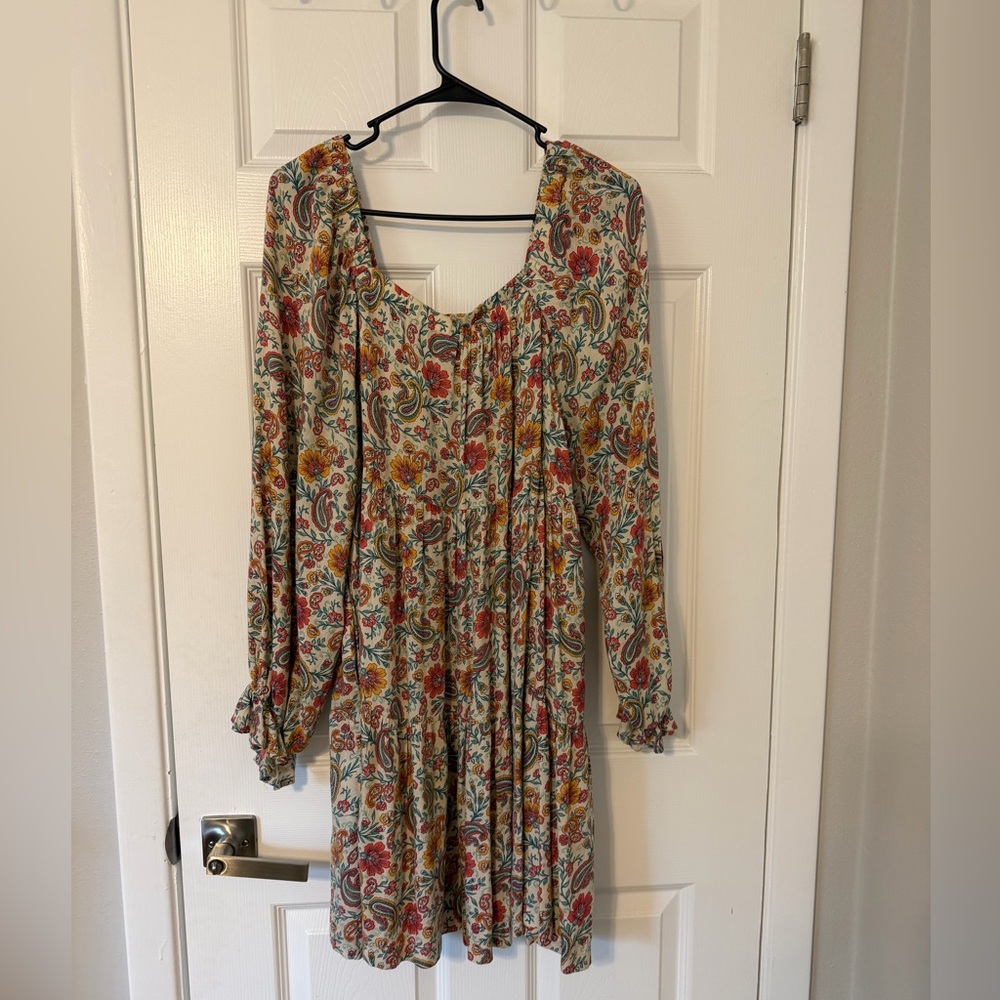 Patrons of Peace Floral Long Sleeve Dress